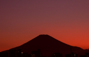 夕焼けの富士　20110717